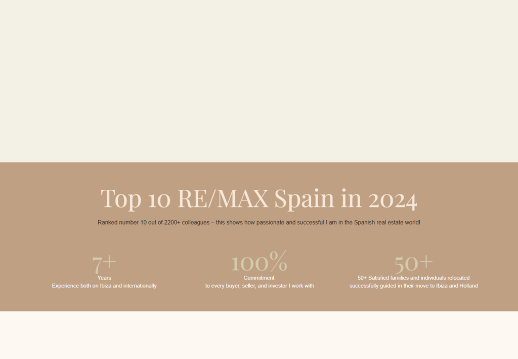 Top 10 RE/MAX agents in Spain for 2024 infographic