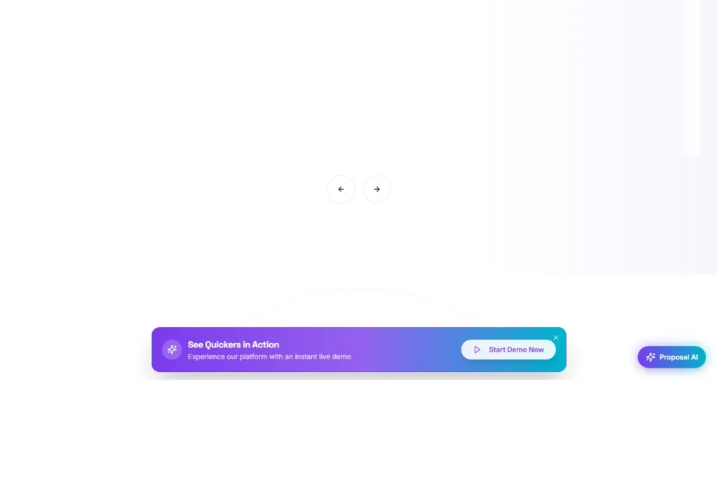 Colorful banner with a call-to-action button on a white background