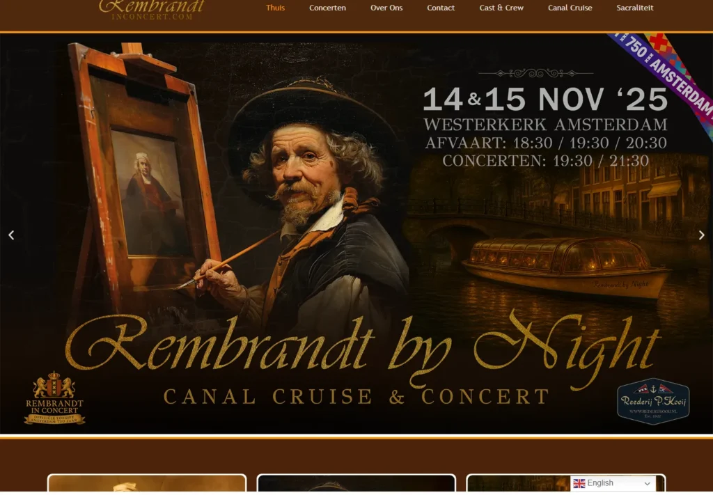 Man painting in period costume with event details below.